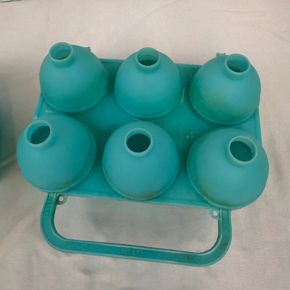 Jell-O Jiggler Gelatin Easter‎ Egg Mold Lot 4 Sets Pastel Plastic Jello Shots